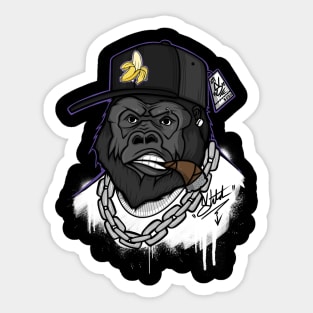 Gorilla Guss Sticker